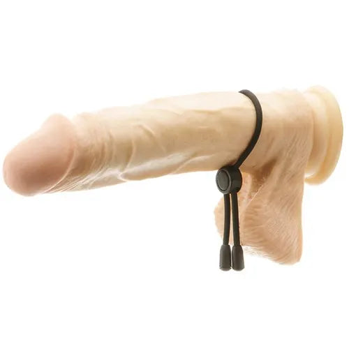 Adjustable Silicone Cock Tie Black