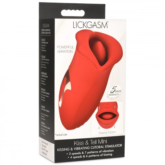 Kiss and Tell Mini Kissing and Vibrating Clitoral Stimulator