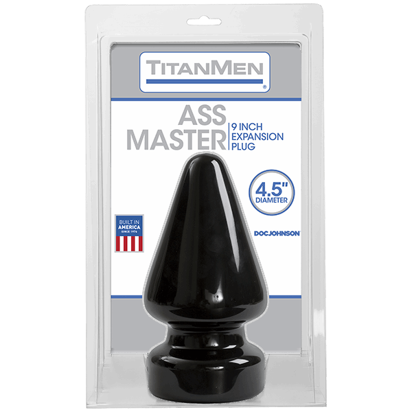 Titanmen Ass Master Butt Plug 4.5 Inches Black